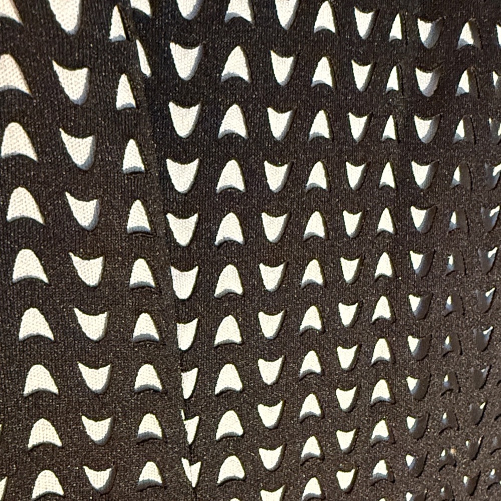 Calvin Klein Black and White Patterned Midi Dress - Picture 3 of 9